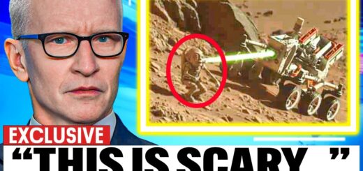 Mars rover equipped with a laser beam on the Martian surface, showcasing advanced technology and exploration capabilities.